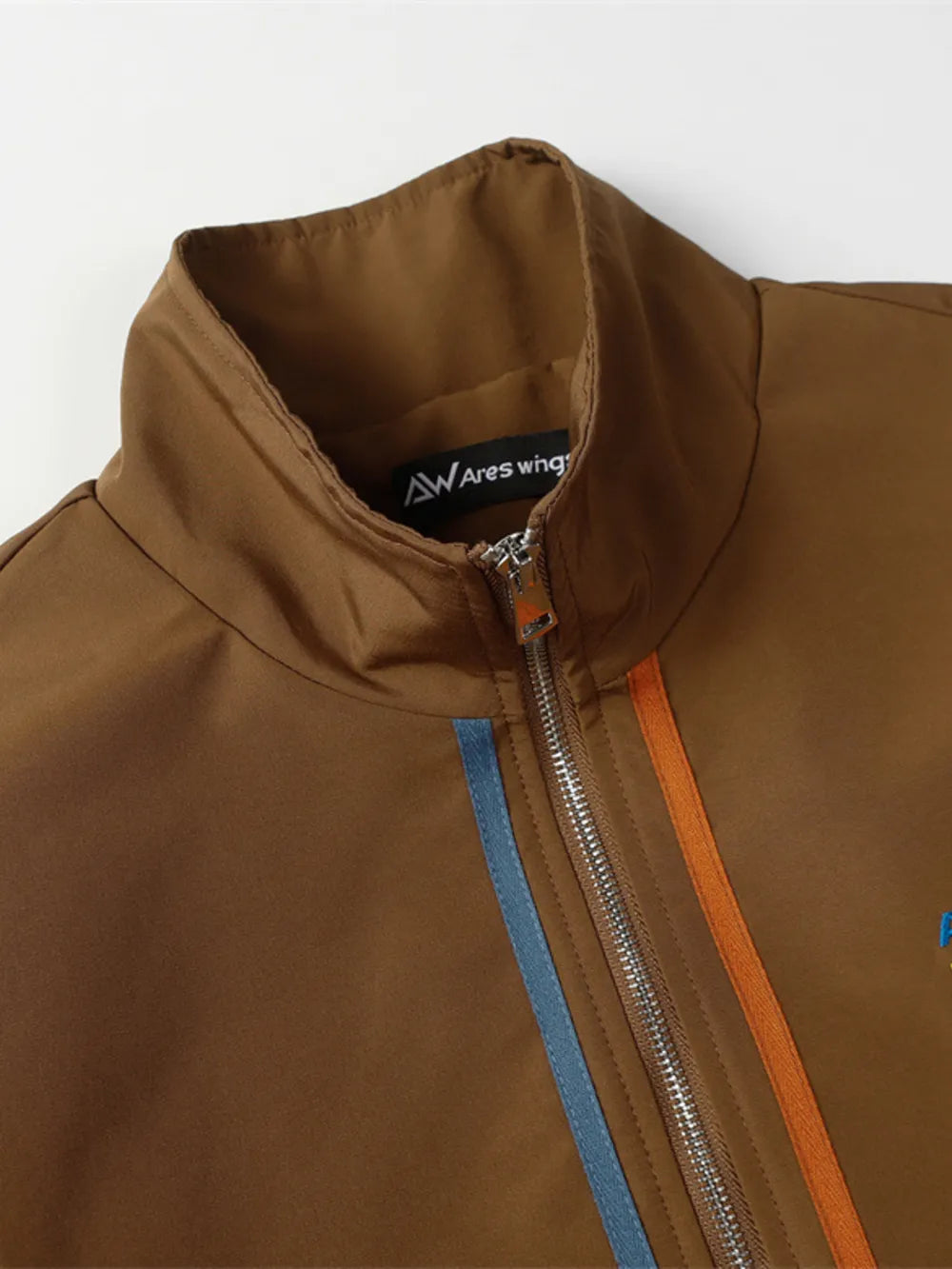 Men's Striped Long Sleeve Zip-Up Jacket – 100% Polyester, Bold Pattern & Pocketed | Sizes M–XL