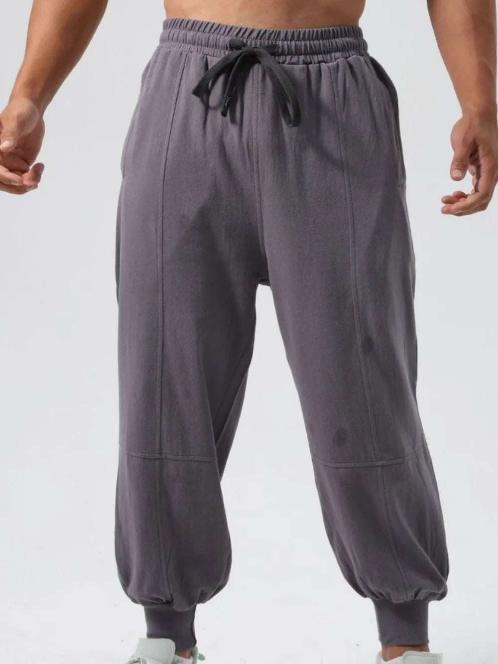 Men's Drawstring Joggers – 95% Cotton, Relaxed Fit | Sizes S–2XL