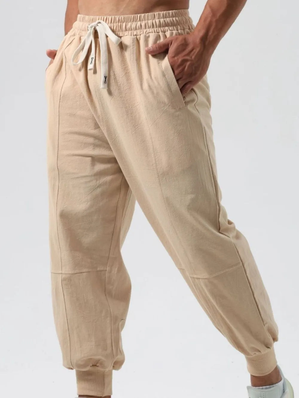 Men's Drawstring Joggers – 95% Cotton, Relaxed Fit | Sizes S–2XL