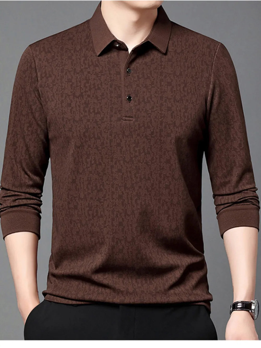 Men's Plus Size Button Detail Polo Shirt – Short Sleeve Cotton Blend