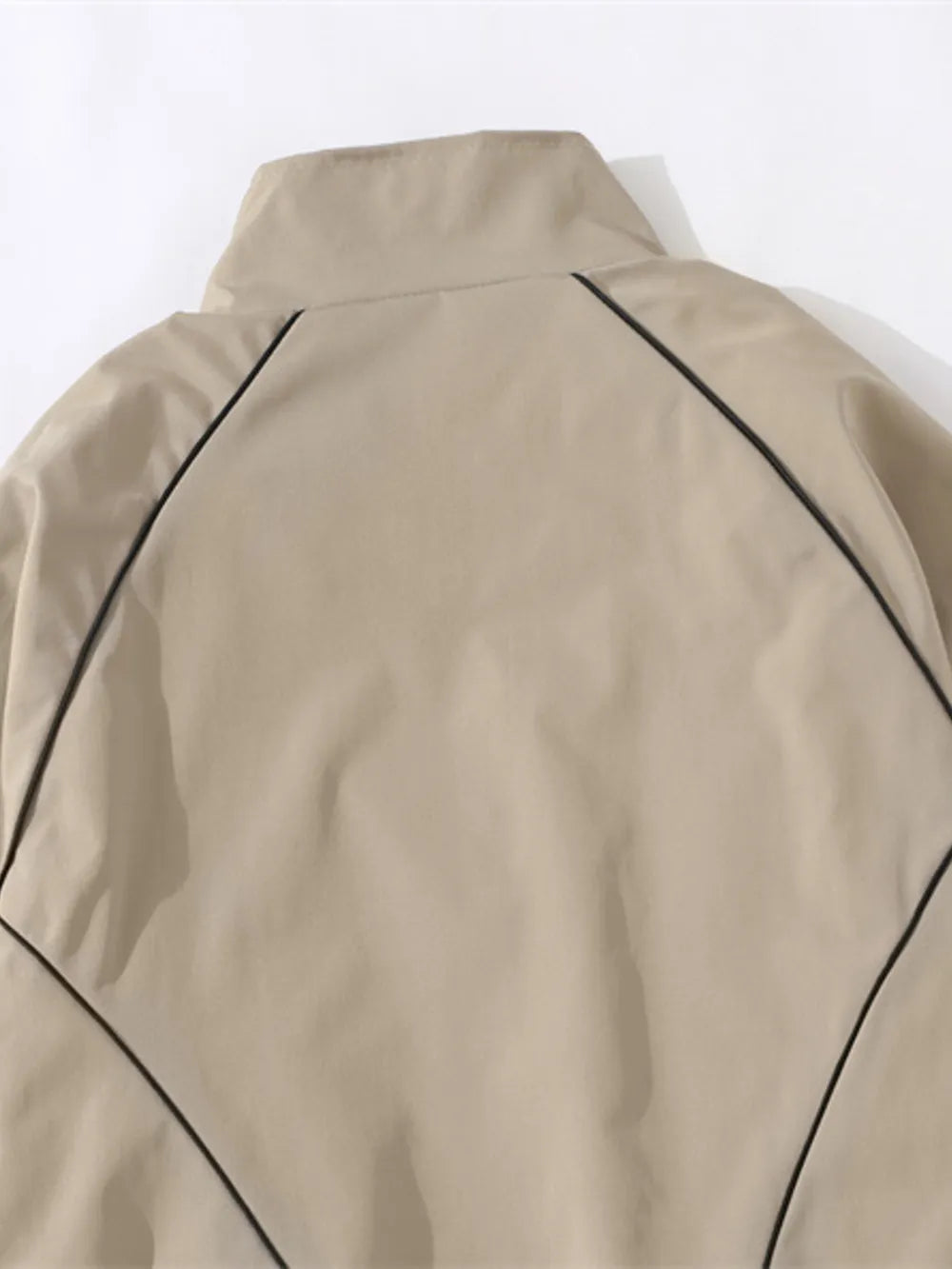 Men's Zip-Up Cotton Blend Jacket – 80% Polyester, 20% Cotton, Full Zip & Long Sleeve