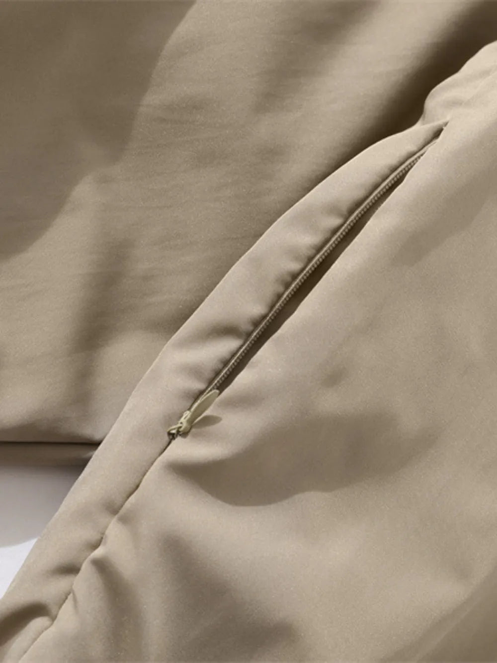 Men's Zip-Up Cotton Blend Jacket – 80% Polyester, 20% Cotton, Full Zip & Long Sleeve