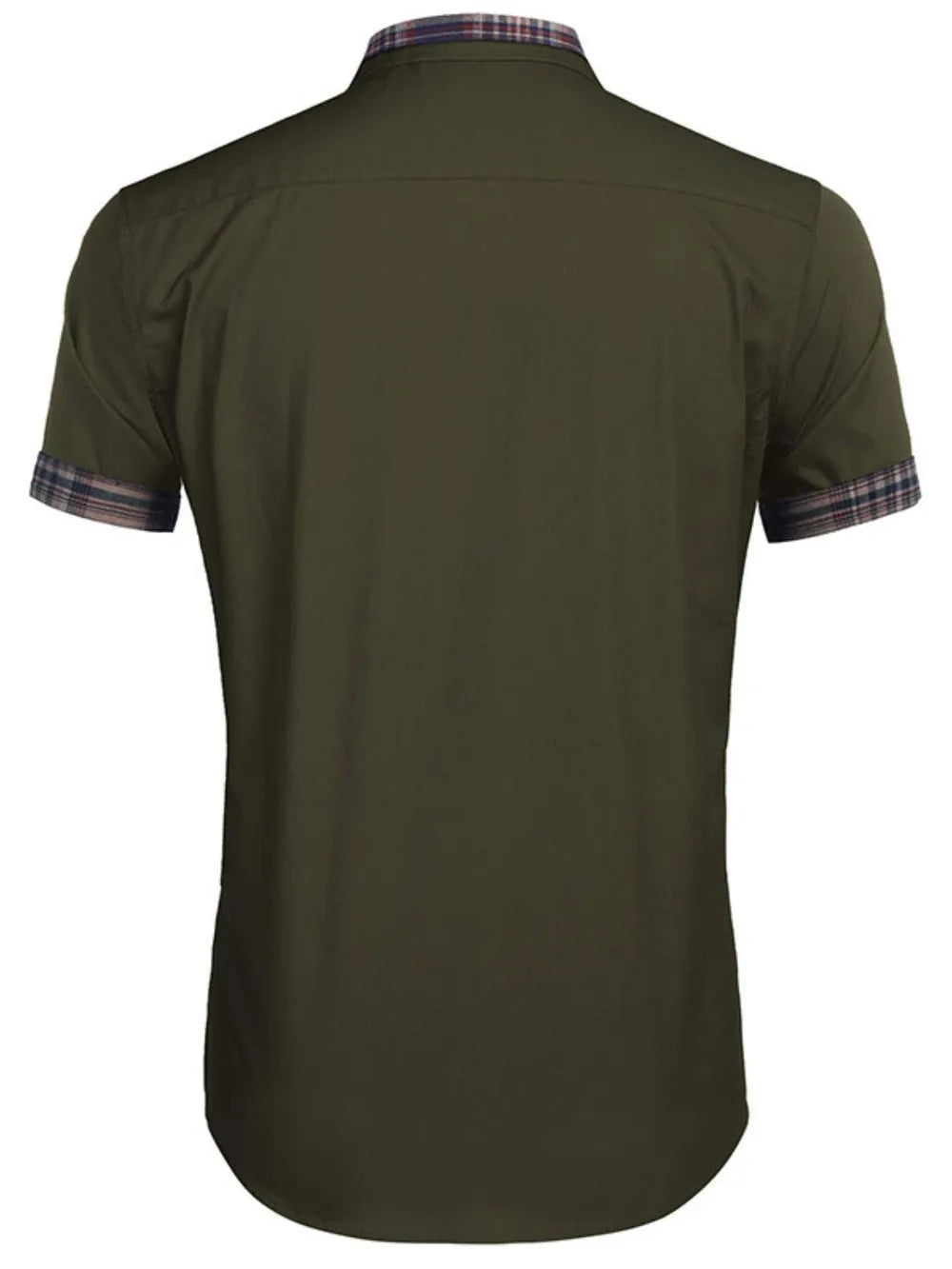 Men's Short Sleeve Button-Up Shirt – Soft 100% Cotton Casual Top