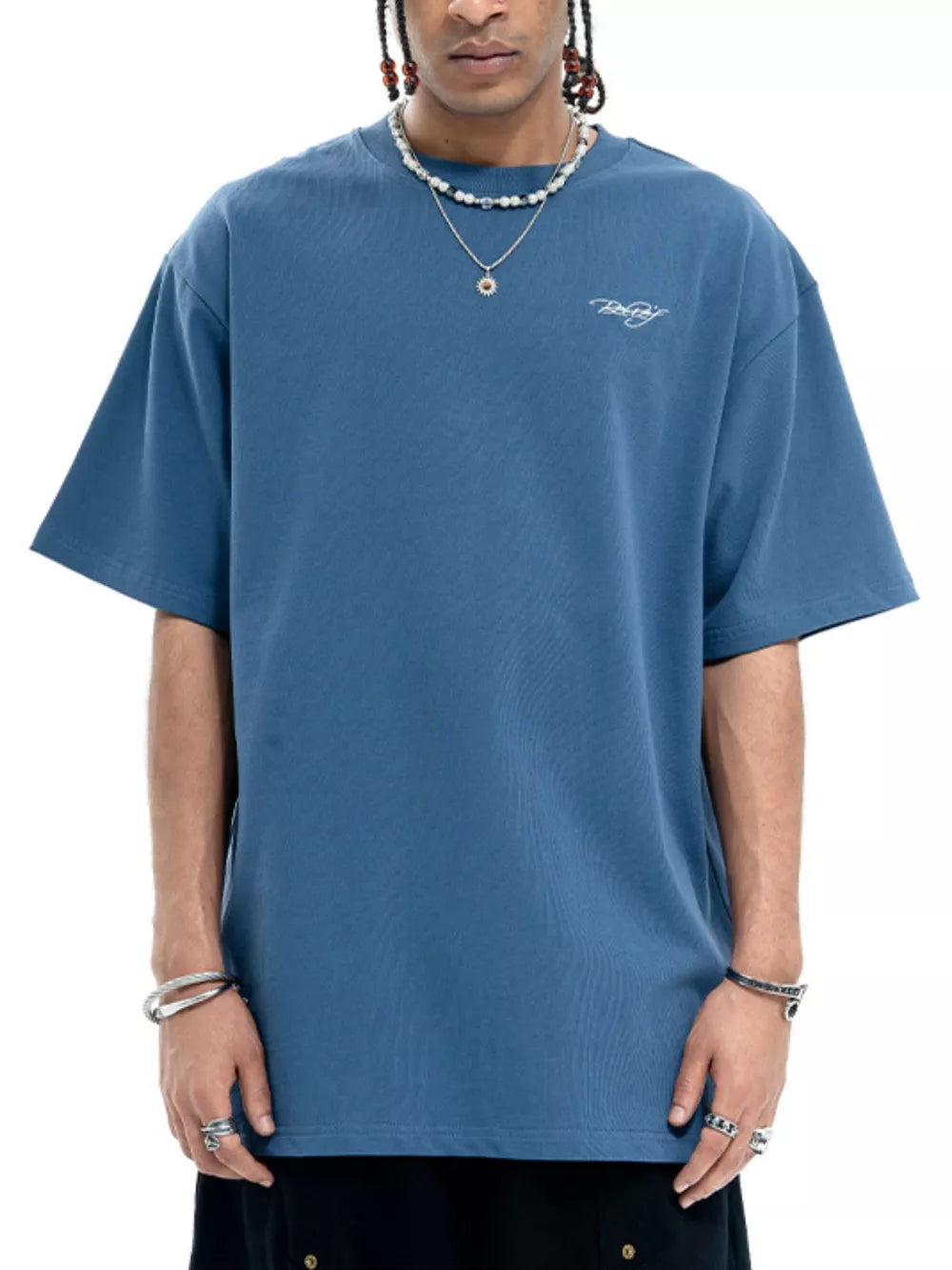 Men's Round Neck T-Shirt – Soft 100% Cotton Short Sleeve Everyday Tee
