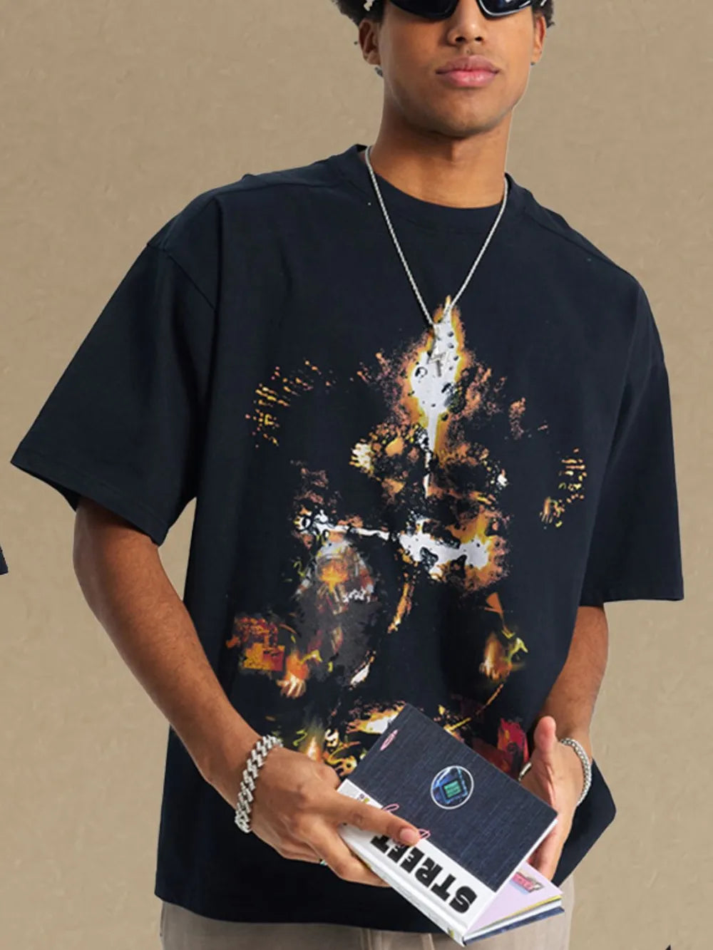 Men's Graphic T-Shirt – 100% Cotton Short Sleeve Crew Neck Tee