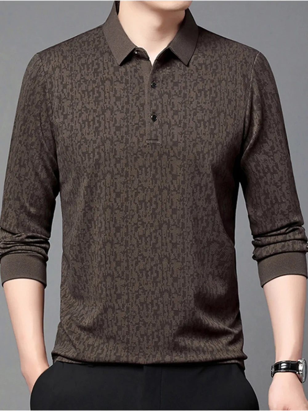 Men's Plus Size Button Detail Polo Shirt – Short Sleeve Cotton Blend
