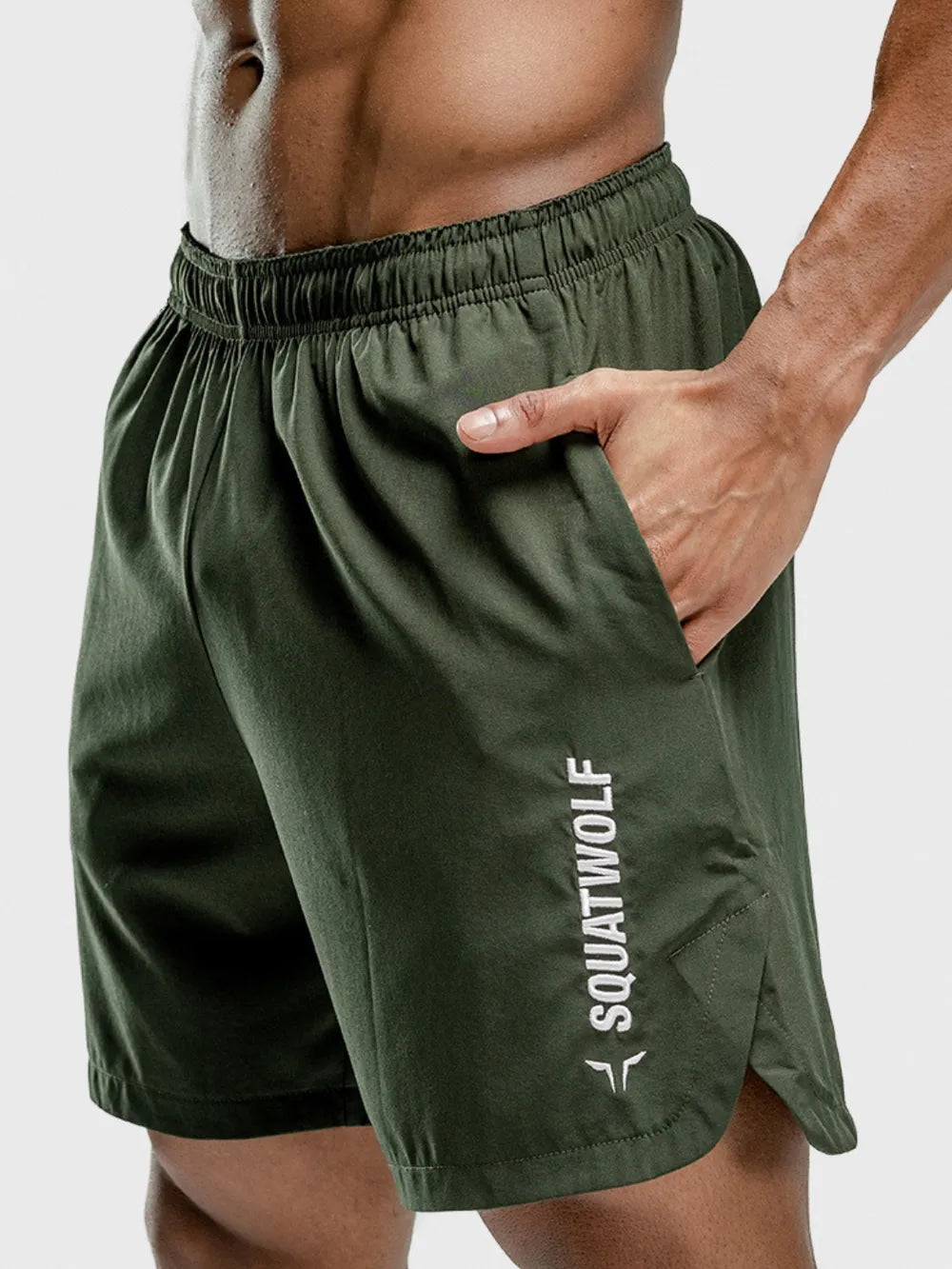 Men's Quick-Dry Active Shorts – Drawstring Waist, Stretch Fabric, 3 Colors (M–2XL)