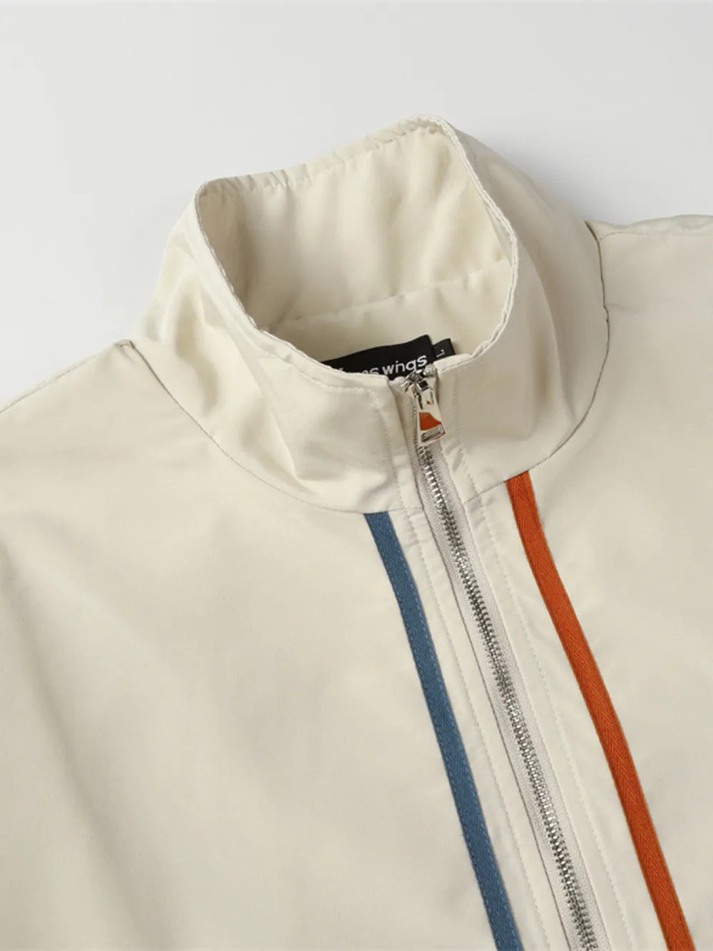 Men's Striped Long Sleeve Zip-Up Jacket – 100% Polyester, Bold Pattern & Pocketed | Sizes M–XL