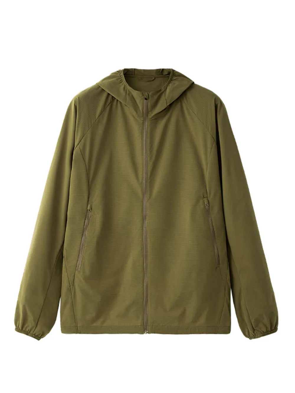 Men's Zip-Up Long Sleeve Jacket – 100% Polyester, Full Zip & Pocketed
