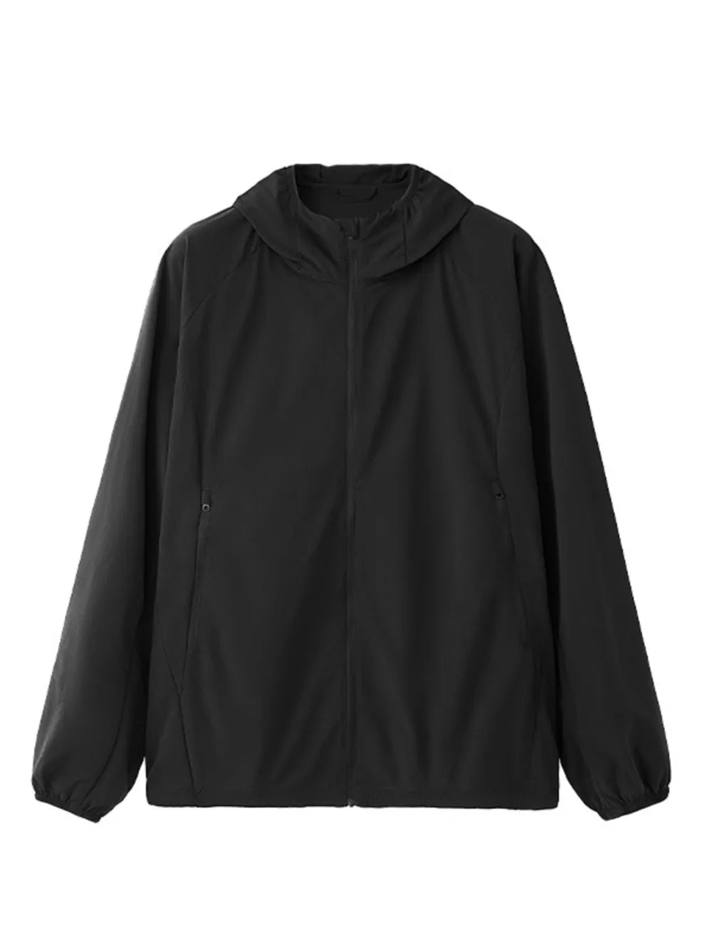 Men's Zip-Up Long Sleeve Jacket – 100% Polyester, Full Zip & Pocketed