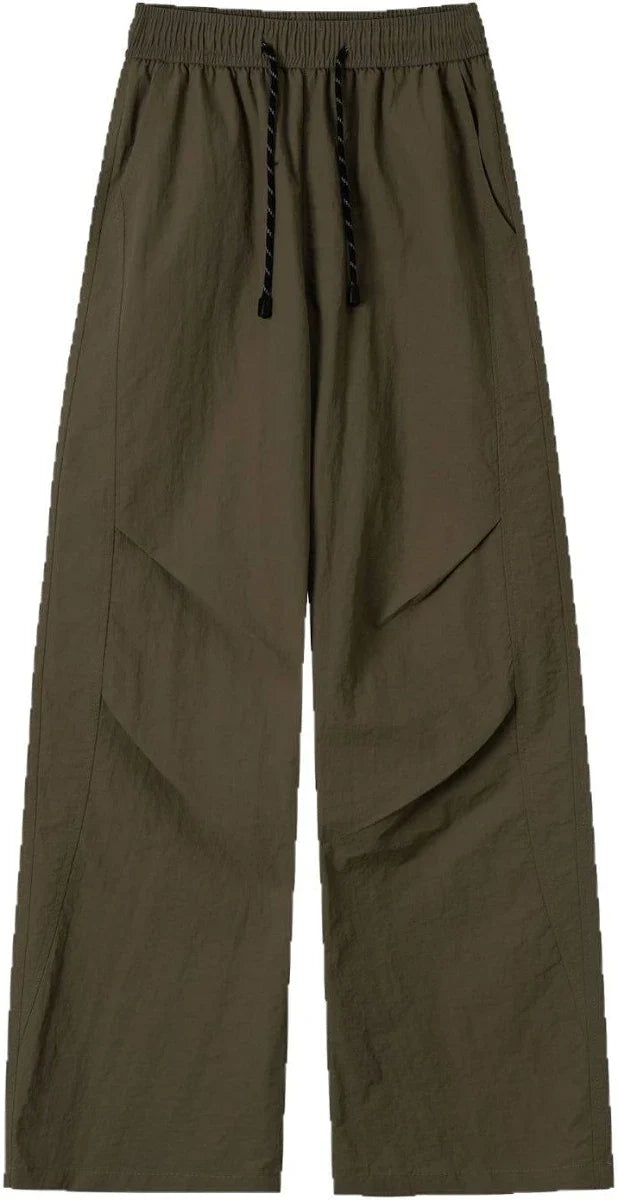 Men's Wide Leg Cargo Pants – Relaxed Fit 100% Cotton Streetwear